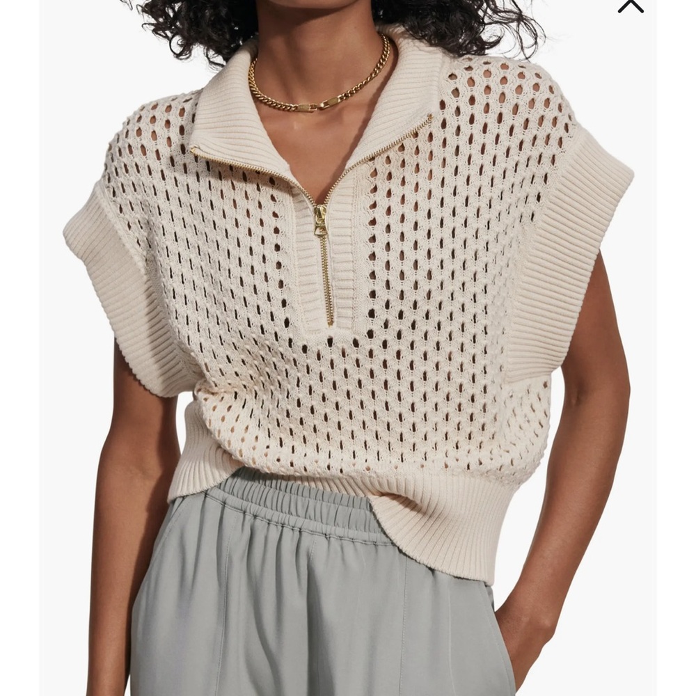 Grace Karin White Knit Crop Top